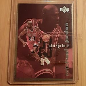Vintage Dualing Jordans Backdrop Collector's Card